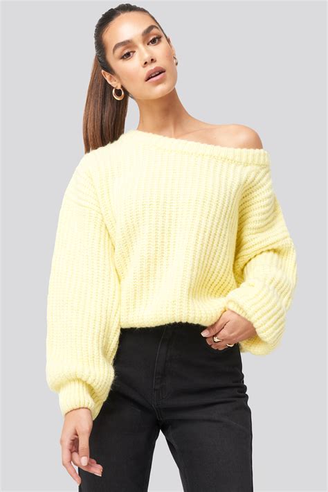 Women's Yellow Designer Sweaters & Knits 